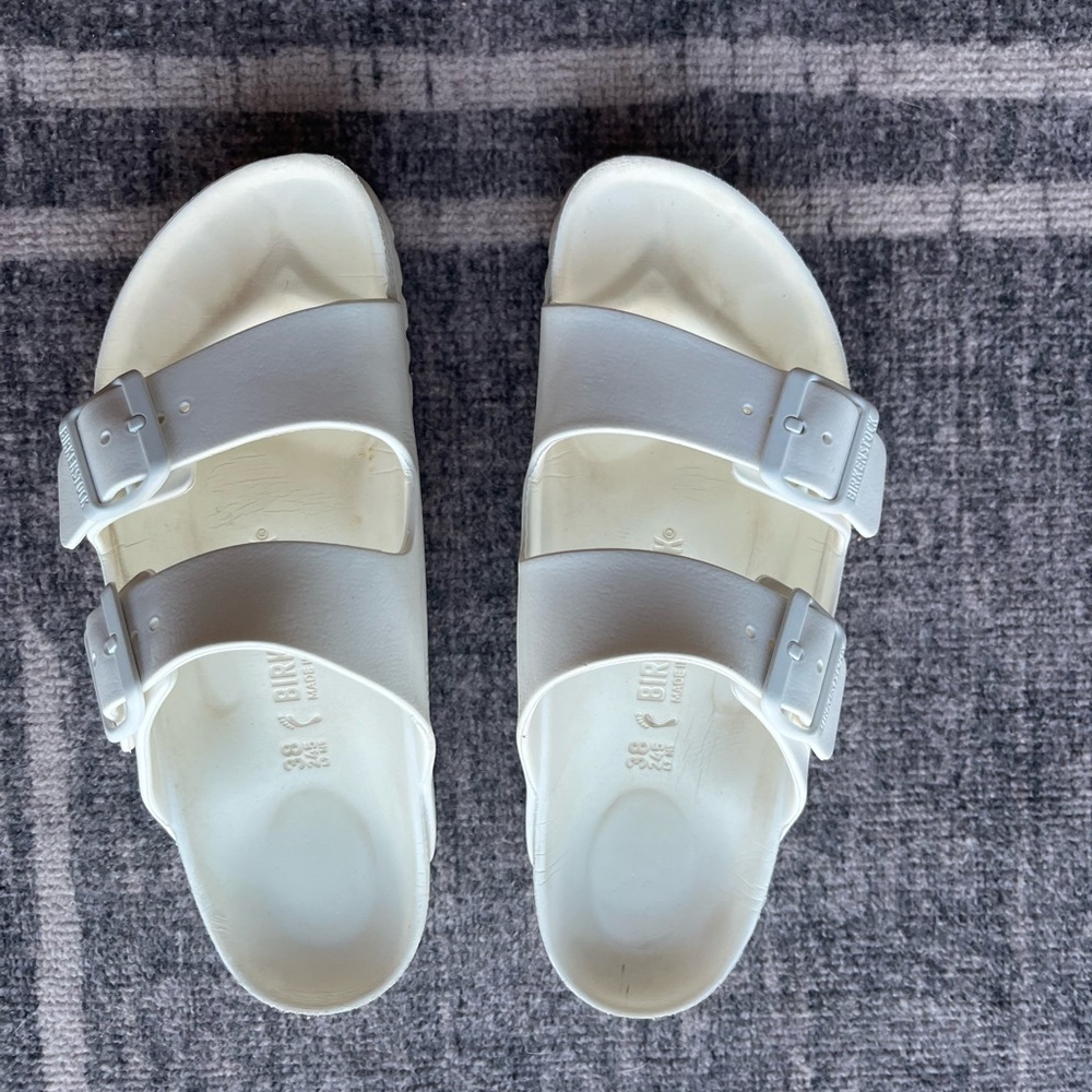 Arizona White Birkenstocks